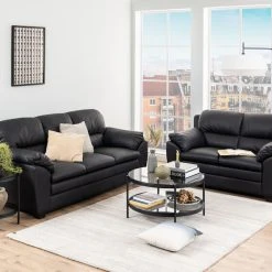 Ei Brändiä Bayonne Pyöreä Sohvapöytä Ø79 Cm Savunharmaa/musta