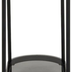 Ei Brändiä Bayonne Sivupöytä 86x35 Cm Savunharmaa/musta