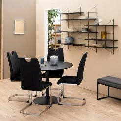 Ei Brändiä Belfast Seinähylly 196x25x111 Cm Musta -Veke Myymälä belfast seinahylly 195x25x111cm musta