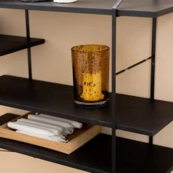 Ei Brändiä Belfast Seinähylly 196x25x111 Cm Musta -Veke Myymälä belfast seinahylly 195x25x111cm musta 2