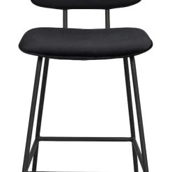 Rowico Bryan Baarituoli Musta Sametti/mustat Metalli Jalat -Veke Myymälä bryan baarituoli musta1