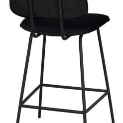 Rowico Bryan Baarituoli Musta Sametti/mustat Metalli Jalat -Veke Myymälä bryan baarituoli musta4