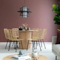 Eureka Verso Pyöreä Ruokapöytä Ø120 Cm Luonnonväri -Veke Myymälä cairo rottinkituoli web 3