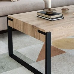 Halmar Capri Sohvapöytä 110x64 Cm Tammi/musta -Veke Myymälä capri sohvapoyta miljoossa web 24