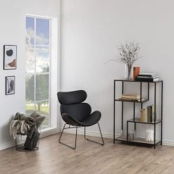 Ei Brändiä Cazar Nojatuoli Musta PU-keinonahka 55096-4 Musta Jalka -Veke Myymälä cazar nojatuoli pu nahka musta