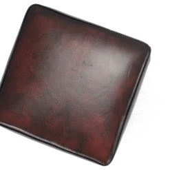 Veke Chesterfield Rahi 56x56x41cm Punaruskea Rub-off Nahka, Wenge Jalat -Veke Myymälä chesterfield rahi punaruskea nahka 2