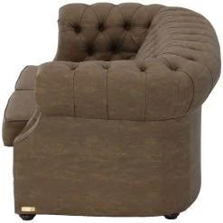 Veke Chesterfield 2-istuttava Sohva Ruskea Nevada 24, Wenge Jalat -Veke Myymälä chesterfield sohva 2 istuttava ruskea nevada kangas 0