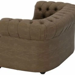 Veke Chesterfield 2-istuttava Sohva Ruskea Nevada 24, Wenge Jalat -Veke Myymälä chesterfield sohva 2 istuttava ruskea nevada kangas 00