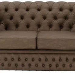 Veke Chesterfield 2-istuttava Sohva Ruskea Nevada 24, Wenge Jalat -Veke Myymälä chesterfield sohva 2 istuttava ruskea nevada kangas 4