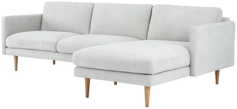 Veke Classic Divaanisohva Oikea Vaaleanharmaa, Matrix 15, Jalka J-138 Tammi 6 Veke Classic Divaanisohva Oikea Vaaleanharmaa, Matrix 15, Jalka J-138 Tammi - Image 4