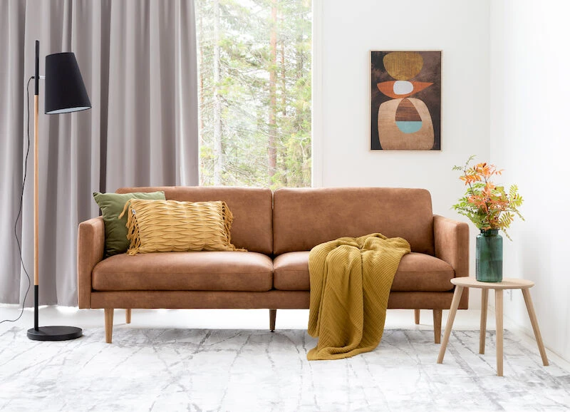 Veke Classic 3-istuttava Sohva Konjakki, Colorado 03, Jalka J-173 Musta Metalli 3 Veke Classic 3-istuttava Sohva Konjakki, Colorado 03, Jalka J-173 Musta Metalli