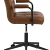 Cosmo Työtuoli Ruskea PU-keinonahka Brandy 691B -Veke Myymälä cosmo tyotuoli ruskea pu nahkaverhoiltu