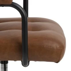 Cosmo Työtuoli Ruskea PU-keinonahka Brandy 691B -Veke Myymälä cosmo tyotuoli ruskea pu nahkaverhoiltu 6