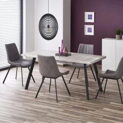 Halmar Dallas Jatkettava Ruokapöytä 160-220x90 Cm Marmori/musta -Veke Myymälä dallas 2000x1731 1