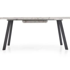 Halmar Dallas Jatkettava Ruokapöytä 160-220x90 Cm Marmori/musta