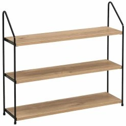 Eureka Dawson Seinähylly 60x15x54 Cm Musta/tammi -Veke Myymälä dawson Seinahylly 60x15x54 mustatammi