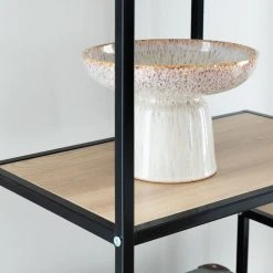 Eureka Dawson Hylly 80x33x120 Cm Musta/tammi -Veke Myymälä dawson hylly 80x33cm web 6