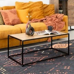 Eureka Dawson Sohvapöytä 100x50 Cm Musta/tammi -Veke Myymälä dawson sohvapoyta 100x50cm web 7