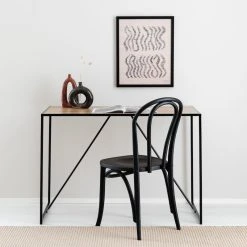 Eureka Dawson Työpöytä 106,5x53,5x76,5 Cm Musta/tammi -Veke Myymälä dawson tyopoyta web 2