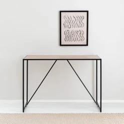 Eureka Dawson Työpöytä 106,5x53,5x76,5 Cm Musta/tammi