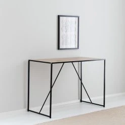 Eureka Dawson Työpöytä 106,5x53,5x76,5 Cm Musta/tammi -Veke Myymälä dawson tyopoyta web 5