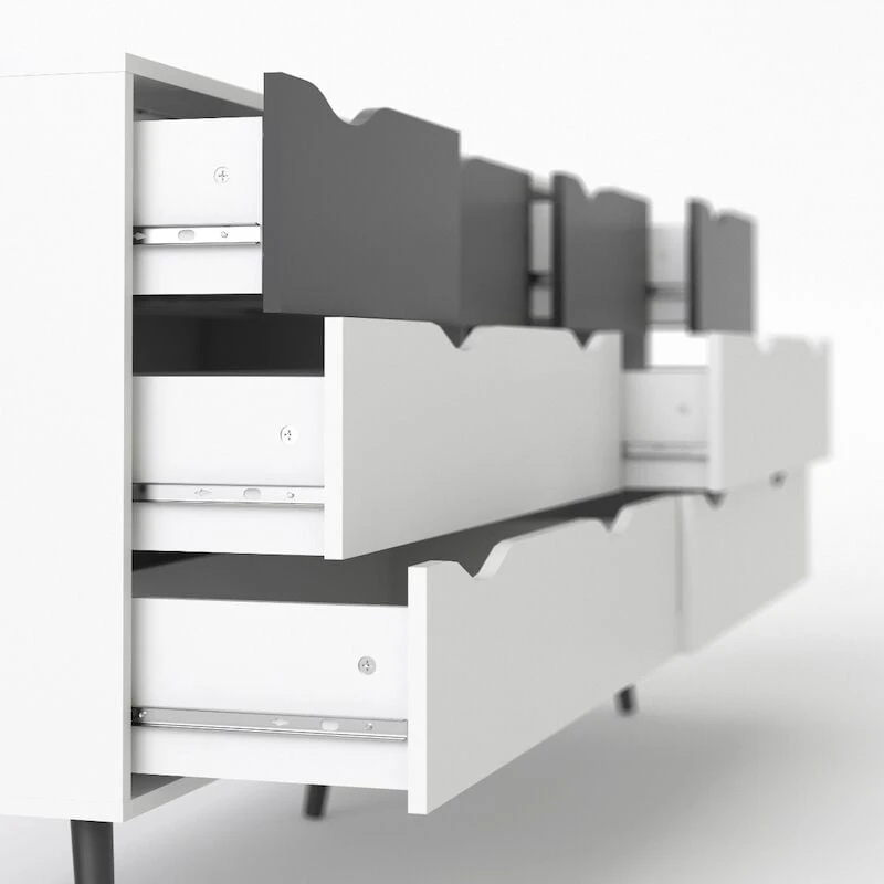 Tvilum Delta Senkki 200 Valkoinen/musta 5 Tvilum Delta Senkki 200 Valkoinen/musta - Image 3