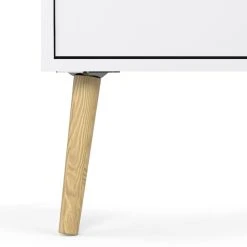 Tvilum Delta Lipasto 5-laatikolla Valkoinen/tammi -Veke Myymälä delta jalka tammi