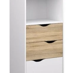 Tvilum Delta Kirjahylly Valkoinen/tammi -Veke Myymälä delta kirjahylly valk tammi 1