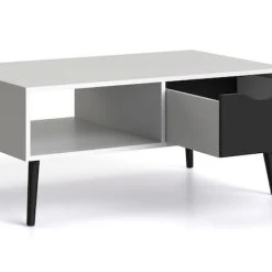 Tvilum Delta Sohvapöytä Valkoinen/musta -Veke Myymälä delta sohvapoyta valk musta 2