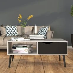 Tvilum Delta Sohvapöytä Valkoinen/musta -Veke Myymälä delta sohvapoyta valk musta 3