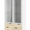 Tvilum Delta Vitriini 2-ovella Valkoinen/tammi -Veke Myymälä deltavitriini 1