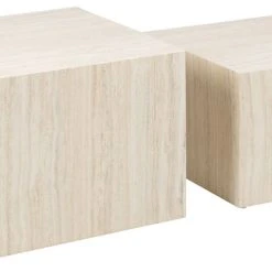 Ei Brändiä Dice Sarjapöytä 2-osainen Travertiini