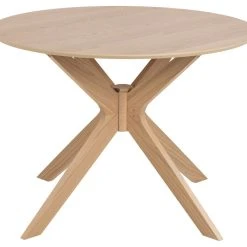 Ei Brändiä Duncan Pyöreä Ruokapöytä Ø105 Cm Valkolakattu Tammi -Veke Myymälä duncan pyorea ruokapoyta 105cm valkolakattu tammi 7