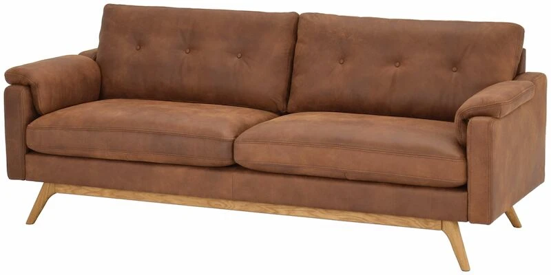 BD-Möbel Eastwood Sohva Maxi Ruskea 41 Tribe Nubuk-nahka, Jalat öljytty Tammi 220 6 BD-Möbel Eastwood Sohva Maxi Ruskea 41 Tribe Nubuk-nahka, Jalat öljytty Tammi 220 - Image 4