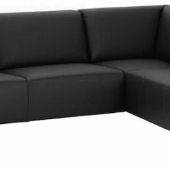 Veke Elis Avokulmasohva Oikea, Musta Madryt 910 PU-keinonahka