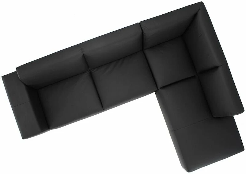 Veke Elis Avokulmasohva Oikea, Musta Madryt 910 PU-keinonahka 4 Veke Elis Avokulmasohva Oikea, Musta Madryt 910 PU-keinonahka - Image 2