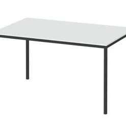 Tvilum Family Ruokapöytä 140x90 Valkoinen Mustalla Jalalla -Veke Myymälä family ruokapoyta valkoinen mustalla jalalla 140