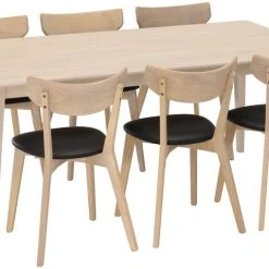 Rowico Filippa-Ami 6-hengen Ruokailuryhmä Valkoöljytty Tammi -Veke Myymälä filippa ami ruokailuryhma 6 hengen valkovahattu tammi 00