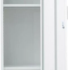 Veke Floora Korkea Metallikaappi 38x40x185 Cm Valkoinen -Veke Myymälä floora korkea metallikaappi valkoinen