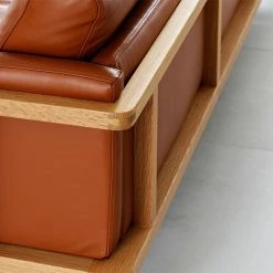 Soft Kaluste Framework 3,5-istuttava Nahkasohva Konjakki Nahka Lena 5478, Tammi Jalat -Veke Myymälä framework 3 4 istuttava nahkasohva lena5478 3