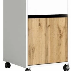 Tvilum Funktion Laatikosto Pyörillä Valkoinen/tammi -Veke Myymälä funktion laatikosto pyorilla3