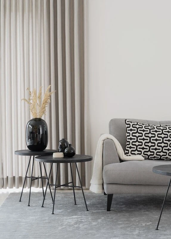 Rowico Grafton Sarjapöytä Ø50/Ø40 Musta/musta Metalli 6 Rowico Grafton Sarjapöytä Ø50/Ø40 Musta/musta Metalli - Image 4