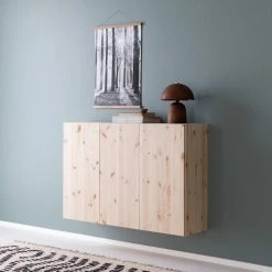 Veke Havu Kaappi 120x32 Cm Puuvalmis -Veke Myymälä havu kaappi puuvalmis 120cm seinalla web 19