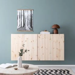 Veke Havu Kaappi 160x32 Cm Puuvalmis 12 Veke Havu Kaappi 160x32 Cm Puuvalmis -Veke Myymälä havu kaappi puuvalmis 160cm seinalla web 26