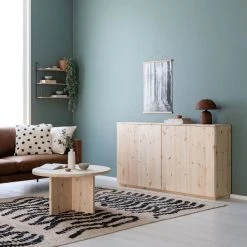 Veke Havu Senkki 160x32 Cm Puuvalmis -Veke Myymälä havu kaappi puuvalmis 160cm sokkelilla ja kannella web 23