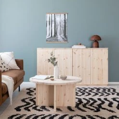 Veke Havu Senkki 160x32 Cm Puuvalmis -Veke Myymälä havu kaappi puuvalmis 160cm sokkelilla ja kannella web 26