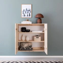 Veke Havu Kaappi 80x32 Cm Puuvalmis -Veke Myymälä havu kaappi puuvalmis 80cm seinalla web 19