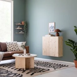 Veke Havu Kaappi 80x32 Cm Puuvalmis -Veke Myymälä havu kaappi puuvalmis 80cm seinalla web 23