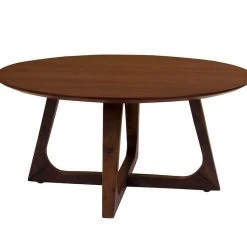 House Nordic Hellerup Sohvapöytä Ø75 Cm Pähkinä