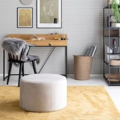 Veke Helmi Pyöreä Samettirahi Ø60 Cm Beige Brunei 06 Kangas 13 Veke Helmi Pyöreä Samettirahi Ø60 Cm Beige Brunei 06 Kangas -Veke Myymälä helmi bege1